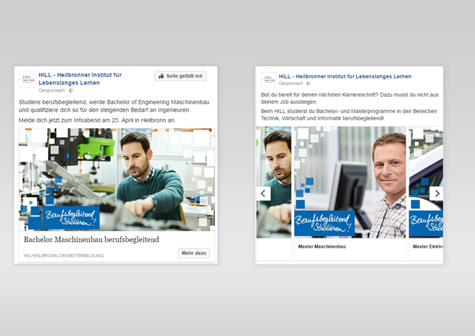 Facebook-Werbekampagne für die Hochschule Heilbronn