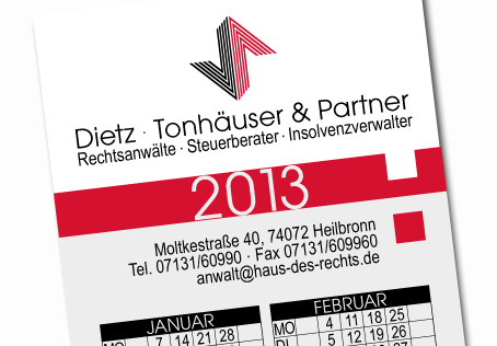 Dietz Tonhäuser & Partner - Taschenkalender 2013