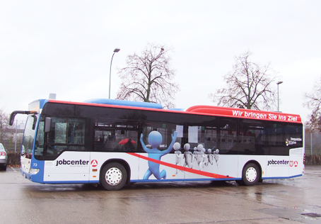Jobcenter Heilbronn - Buswerbung