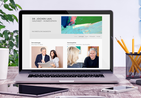 Dr. Jochen Lahl Website – Aufbau mit Wordpress